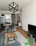 Se izdava namesten stan vo Skopje, Aerodrom so povrshina od 62 m2.
 Ekstra: Klima, Sopstveno parno, Lift, Parking.
 Cena: 500 EUR